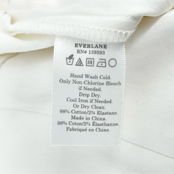 Everlane Limited Release Wide Leg Structured Pant in White - Picture 6 of 10